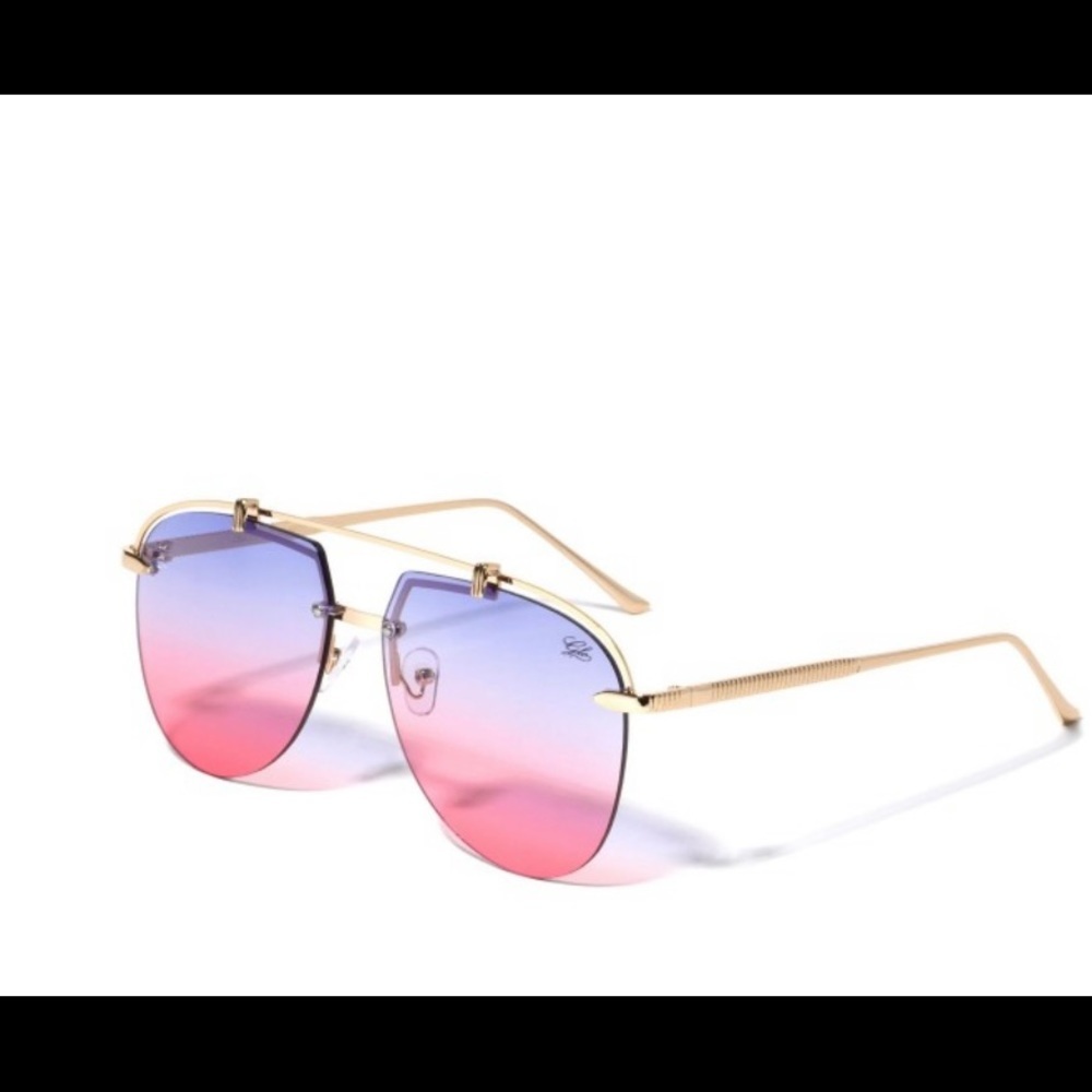 Glo rimless Aviators Sunglasses. - Picture 4 of 4